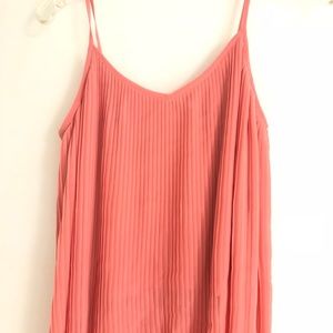 14th&Union pleated ruffle detail chiffon camisole